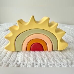 Hudson Baby Silicone Toy Arches, Sun Puzzle